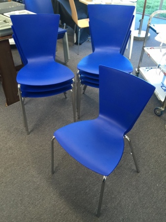 Sway Chair, Blue, Stacking 