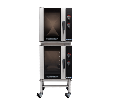 Turbofan E33D5/2C Digital Electric Convection Oven Double Stacked With Castor Base Stand