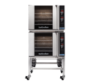 Turbofan E31D4/2C Digital Electric Convection Ovens Double Stacked With Castor Base Stand